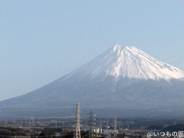 富士山（屋外でズーム撮影）