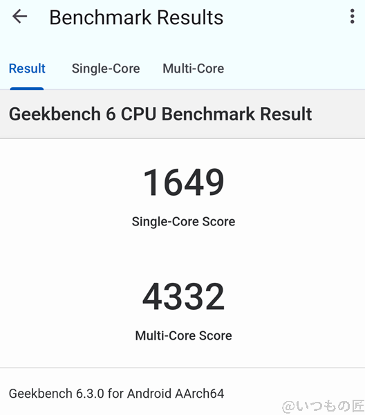 Pixel8a ベンチマーク Antutu OPPO Reno11 AのGeekbench 6 CPUBenchmark 計測結果