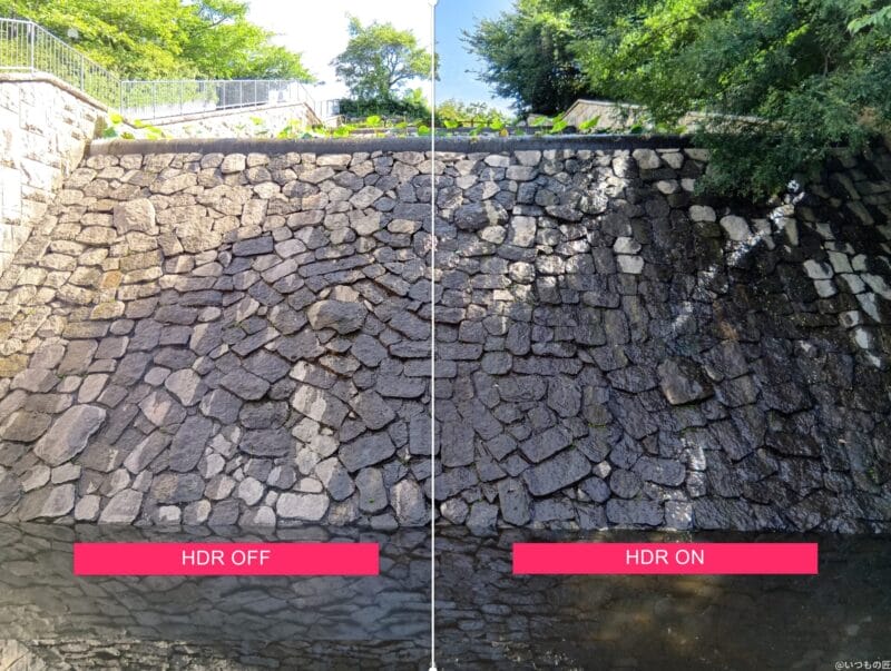 aquos wish4 hdr機能の比較写真 | モバイル比較レビュー.jp AQUOS wish4 カメラ AQUOS wish4 HDR機能の比較写真