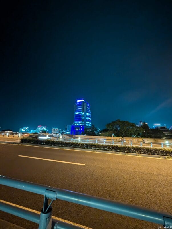 Google Pixel 9 カメラ Google Pixel 9 でズーム撮影した夜間写真