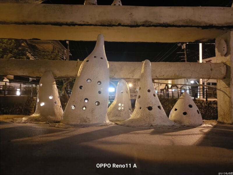 OPPO Reno11 A カメラ OPPO Reno11 Aで夜間撮影した写真