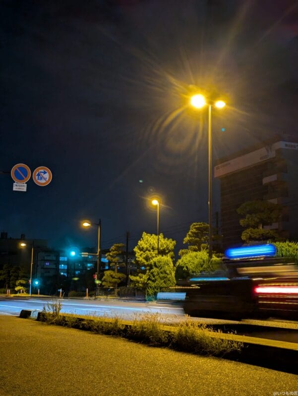 Google Pixel 8a カメラ Google Pixel 8aの通常モードで夜間撮影した写真