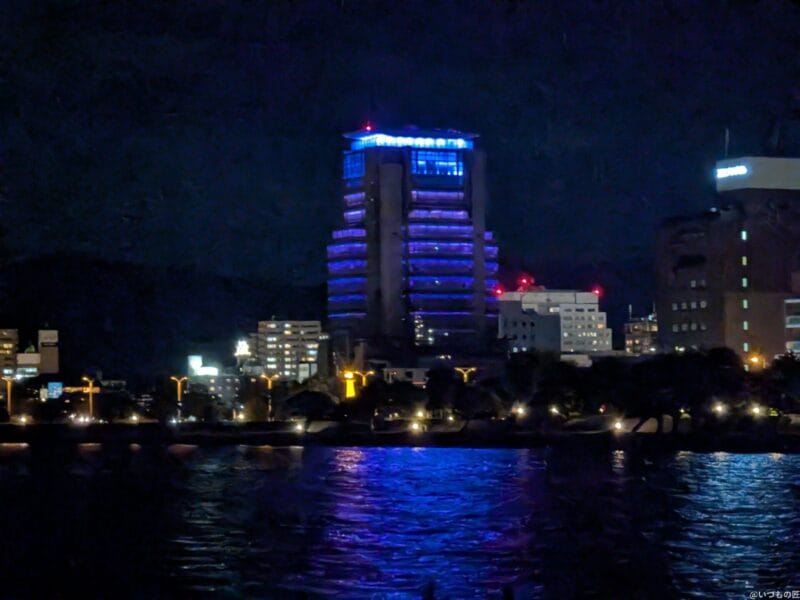 Google Pixel 9 Pro Fold カメラ Google Pixel 9 Pro Foldの通常モードでズーム撮影した夜景写真