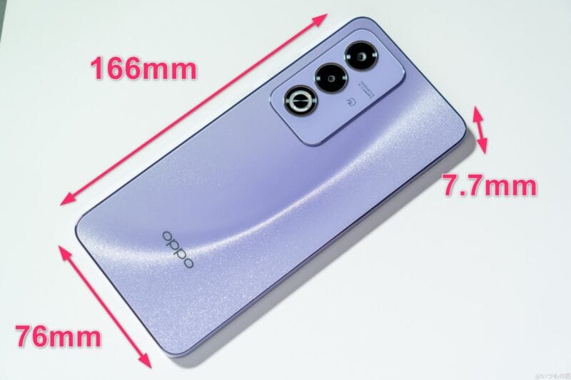 OPPO A3 5G レビュー OPPO A3 5G 本体のイメージ図
