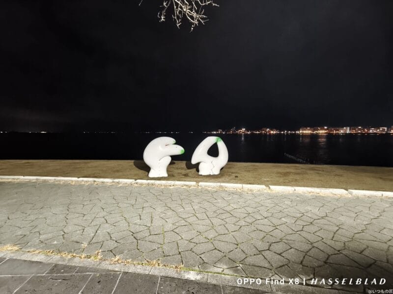OPPO Find X8 カメラ OPPO Find X8でズーム撮影した夜景写真