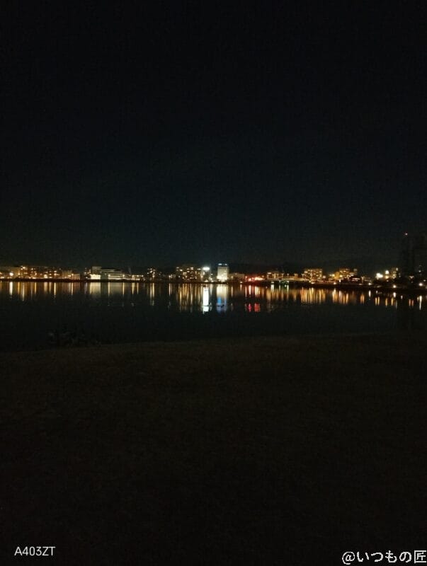 nubia S 5G カメラ nubia S 5G で暗所撮影した風景写真