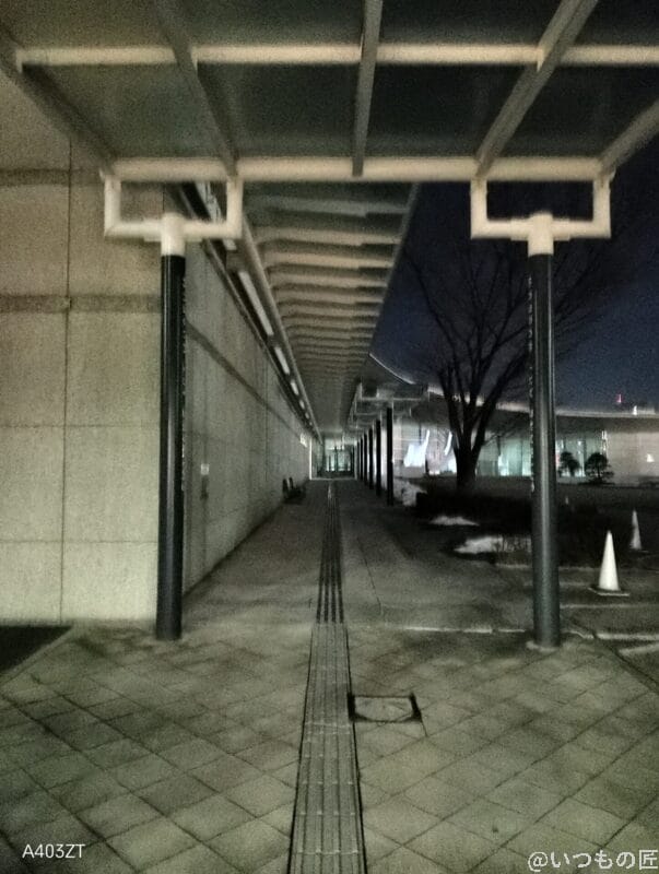 nubia S 5G カメラ nubia S 5G で暗所撮影した風景写真