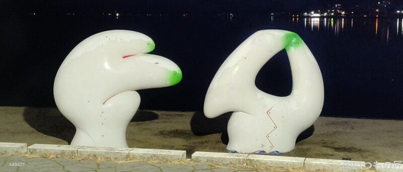 nubia Flip 2 カメラ nubia Flip 2 カメラでズーム撮影した暗所写真