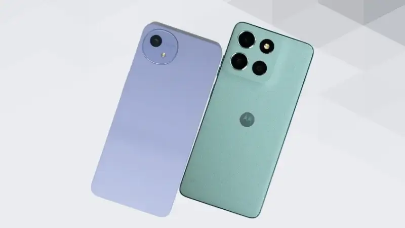 AQUOS wish5とmoto g66 5Gの比較 背面デザイン