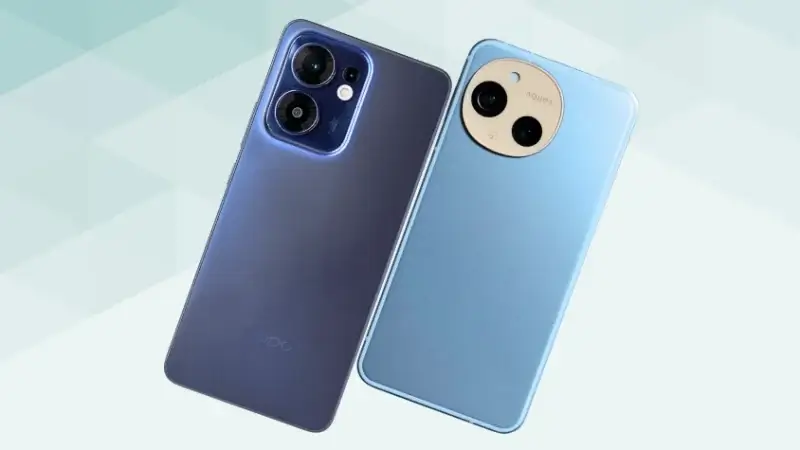 OPPO Reno13 AとAQUOS sense9の比較 背面デザイン
