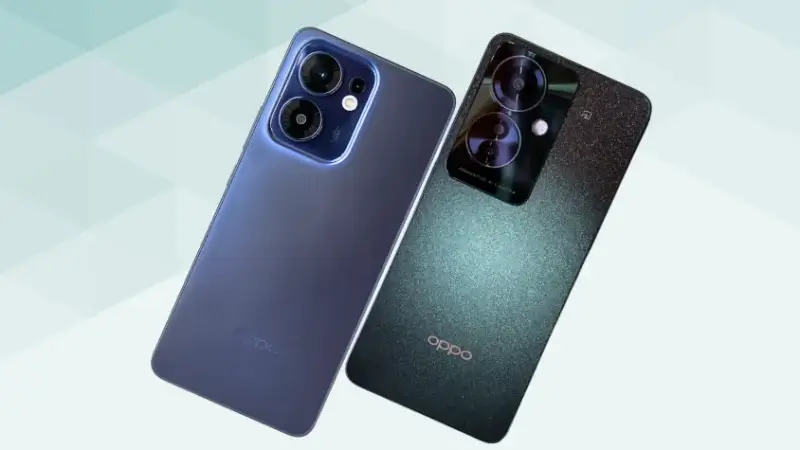 oppo reno13 aとoppo reno11 aの比較 背面デザイン イメージ画像 | モバイル比較レビュー.jp OPPO Reno13 AとOPPO Reno11 Aの比較 背面デザイン