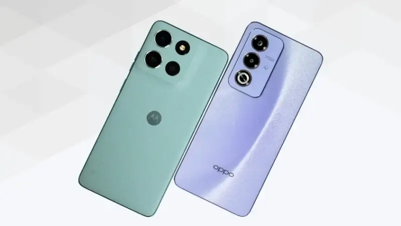 moto g66 5GとOPPO A3 5Gの比較 背面デザイン