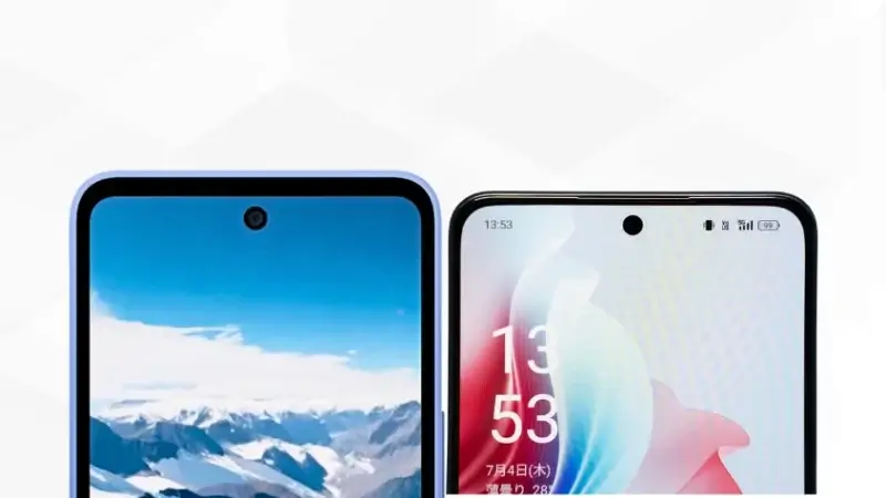 AQUOS wish5とOPPO Reno11 Aの比較 正面デザイン