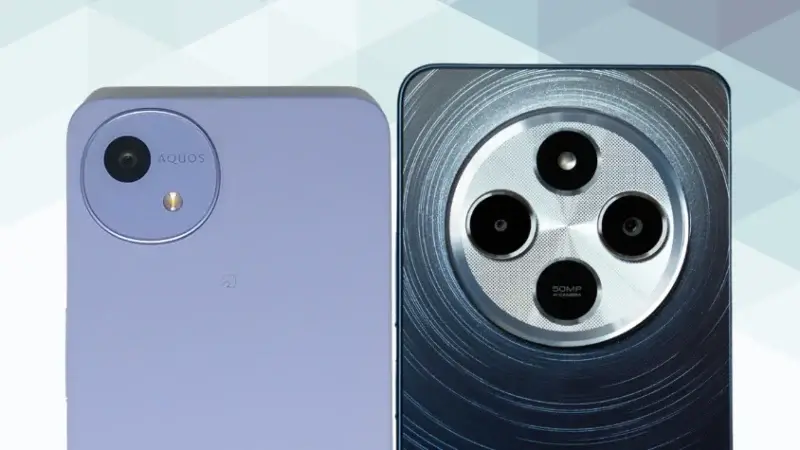 AQUOS wish5とXiaomi Redmi 14Cの比較 カメラデザイン