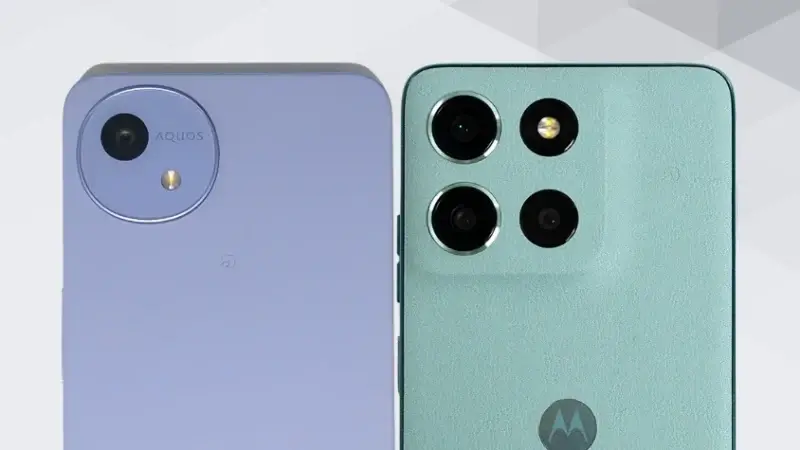 AQUOS wish5とmoto g66 5Gの比較 カメラデザイン