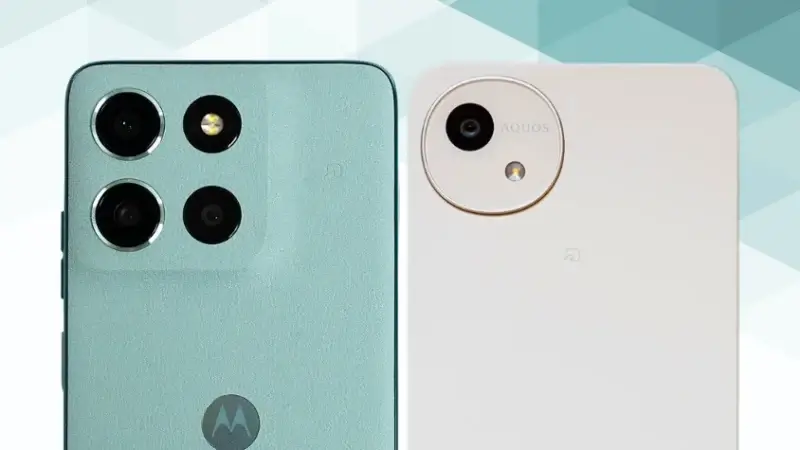 moto g66 5GとAQUOS wish4の比較 カメラデザイン