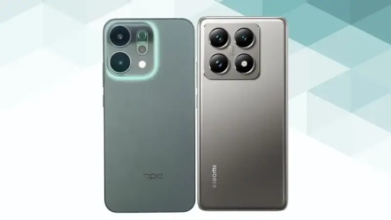 oppo reno14 5gとxiaomi 14tの比較 背面デザイン イメージ画像 | モバイル比較レビュー.jp OPPO Reno14 5GとXiaomi 14Tの比較 背面デザイン