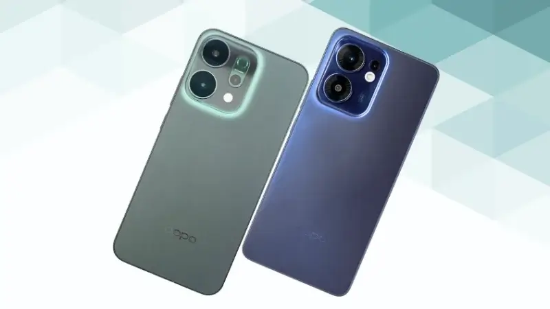 oppo reno14 5gとoppo reno13 aの比較 背面デザイン イメージ画像 | モバイル比較レビュー.jp OPPO Reno14 5GとOPPO Reno13 Aの比較 背面デザイン