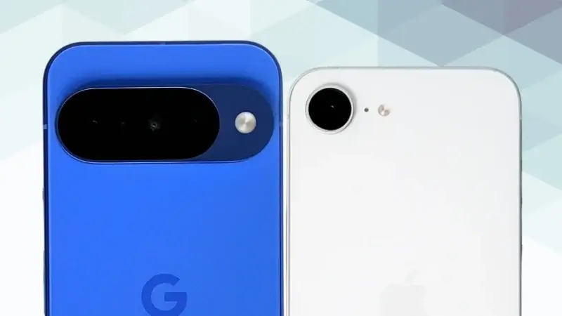 Google Pixel 10とiPhone16eの比較 カメラデザイン イメージ画像