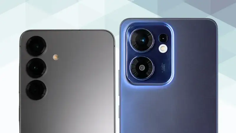 Galaxy S25とOPPO Reno13 Aの比較 カメラデザイン