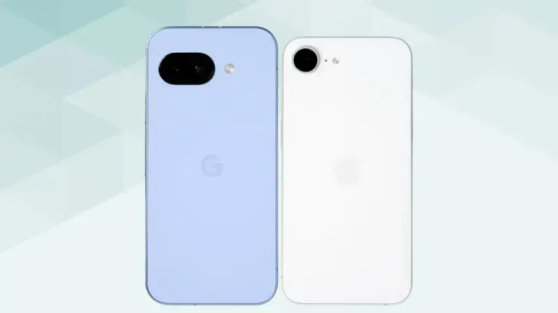 google pixel 9aとiphone16eの比較 背面デザイン | モバイル比較レビュー.jp Google Pixel 9aとiPhone16eの比較 背面デザイン