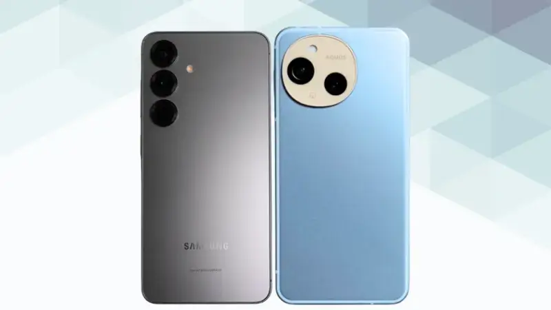 Galaxy S25とAQUOS sense9の比較 背面デザイン