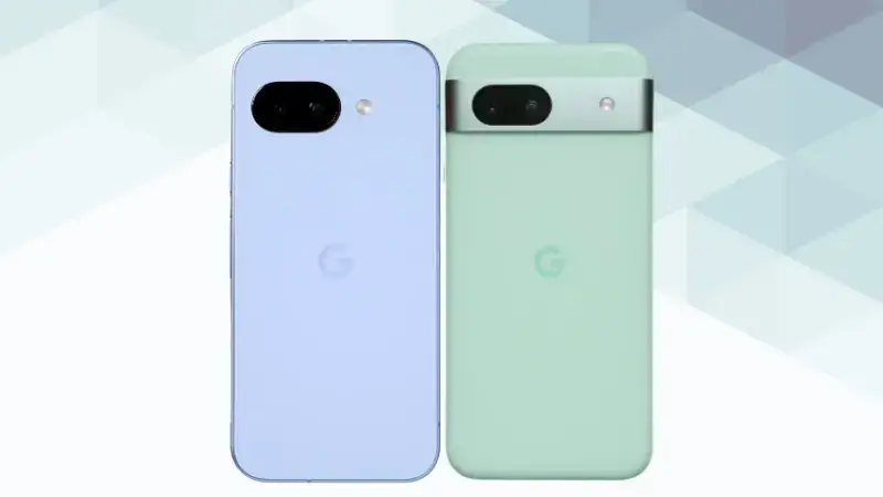 google pixel 9aとgoogle pixel 8aの比較 比較 背面デザイン イメージ画像 | モバイル比較レビュー.jp Google Pixel 9aとGoogle Pixel 8aの比較 比較 背面デザイン