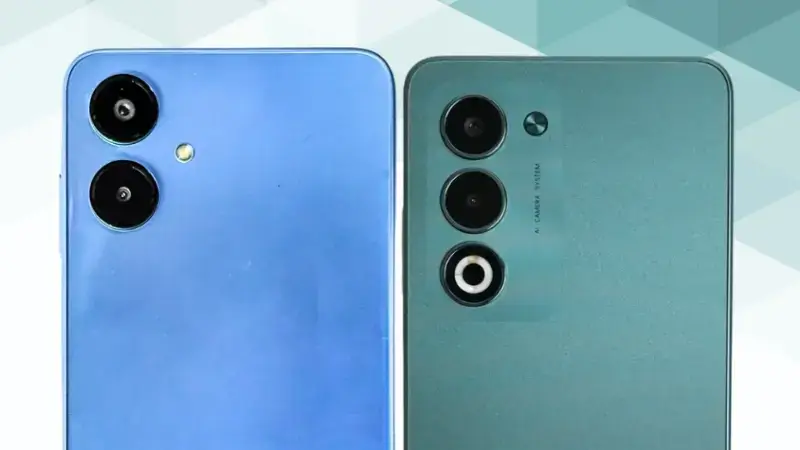 Galaxy A25 5GとOPPO A5 5Gの比較 カメラデザイン