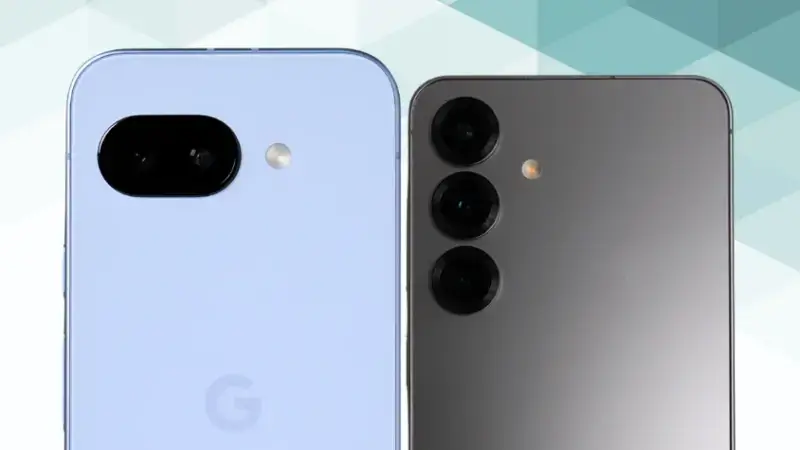 Google Pixel 9aとGalaxy S25の比較 カメラデザイン