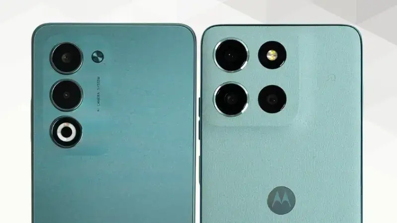 OPPO A5 5Gとmoto g66 5Gの比較 カメラデザイン