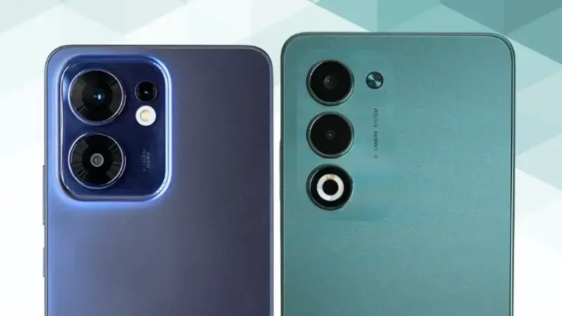 OPPO Reno13 Aと OPPO A5 5Gの比較 カメラデザイン