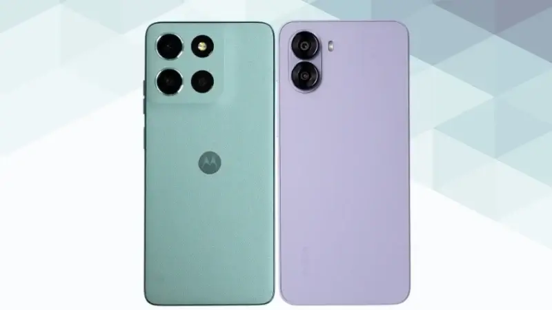 moto g66 5Gとnubia S2の違い 背面デザイン