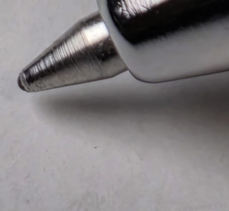 Galaxy S26 Ultra カメラ ボールペンの先端をマクロ撮影