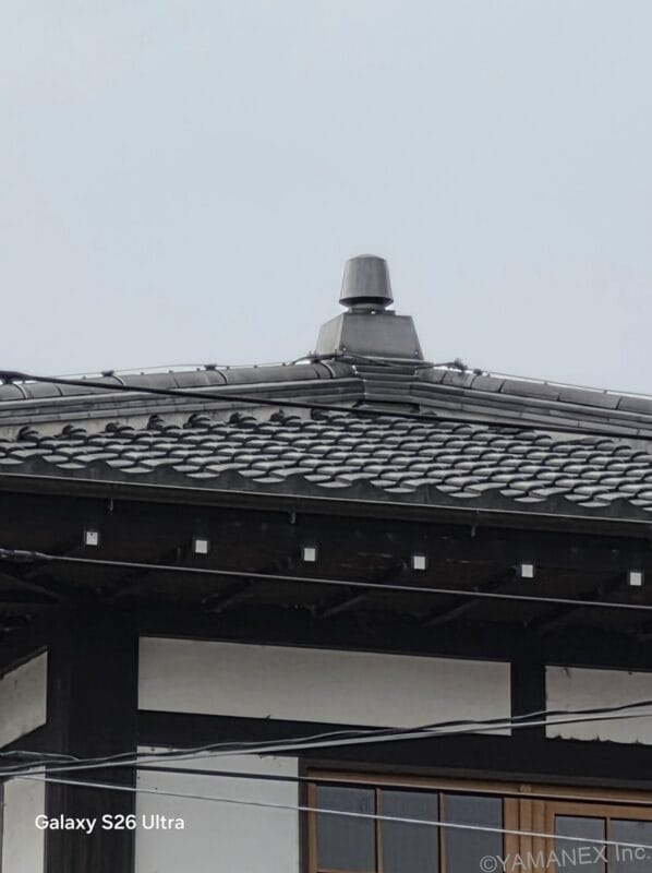 Galaxy S26 カメラ 木造建築をズーム撮影