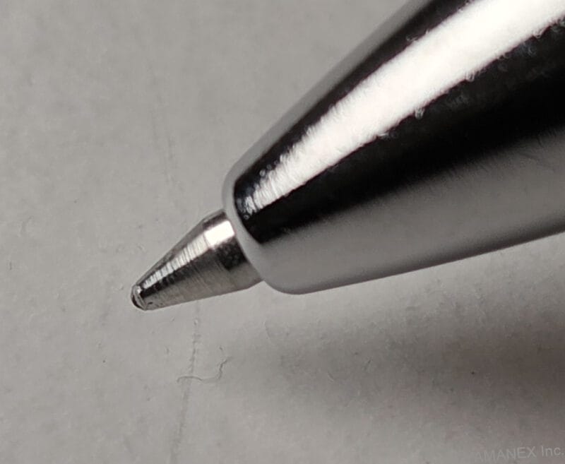 Galaxy S26 カメラ ボールペンの先端をマクロ撮影