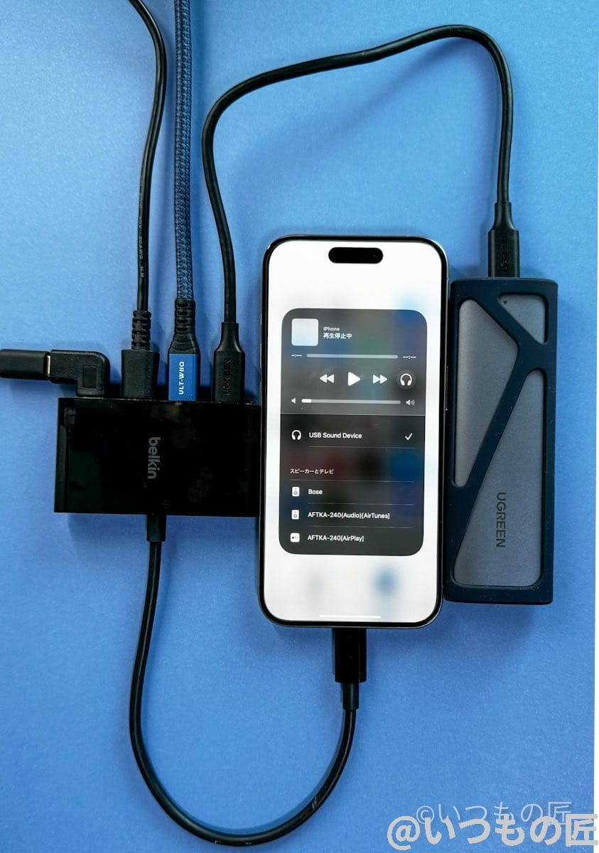 iPhone15に接続できるUSB-Cデバイスはどれ?40種類で徹底調査した結果を公開 26 iPhone15 Pro/Pro Max USB-C ハブ接続 録画