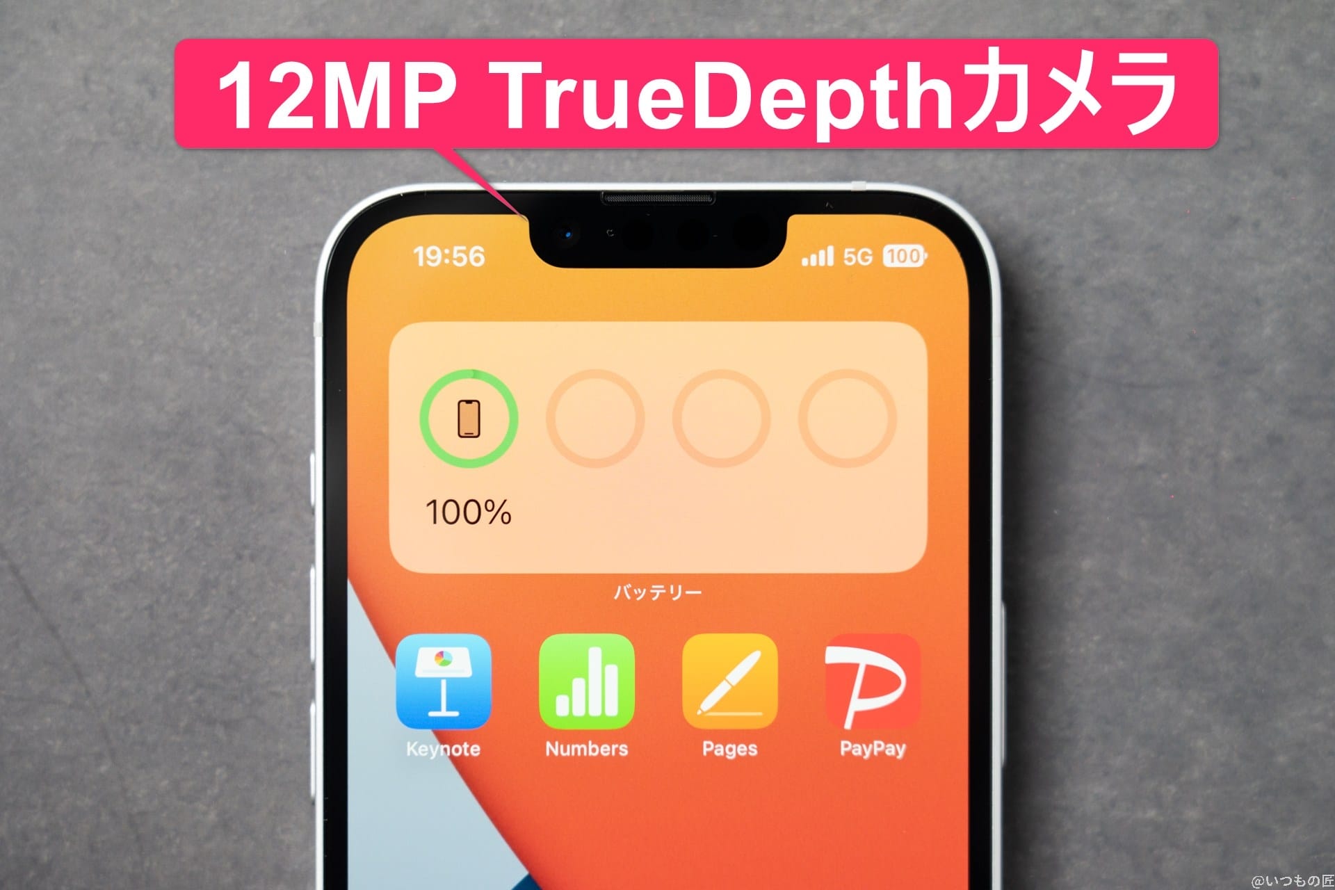 iPhone16e カメラレビュー!実際に撮影した作例をもとにiPhone16との違いも解説 4 iPhone16e カメラ
iPhone16e インカメラのイメージ図