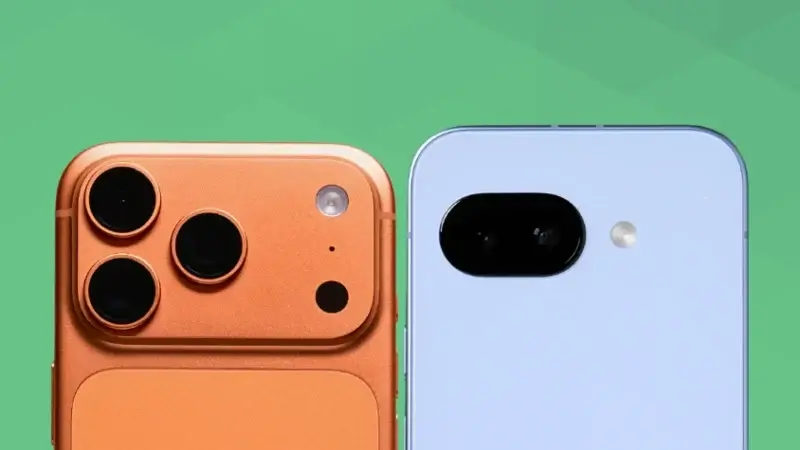iPhone17 ProとGoogle Pixel 9aの比較 カメラデザイン